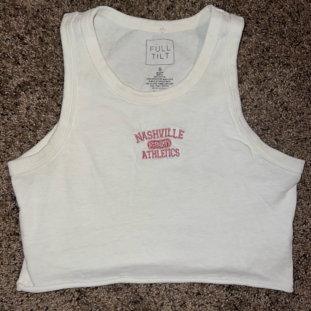 Cropped White Tank